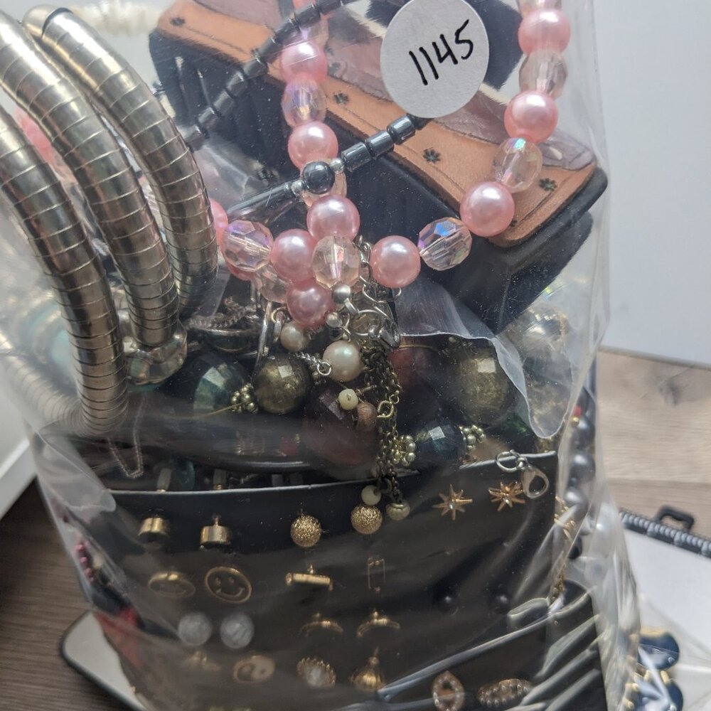 Jewelry Lot 4+ lbs 1145 Wearable Sellable Mystery Lot Free Shipping